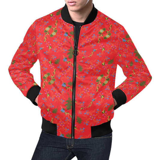 Vine Life Scarlet Bomber Jacket for Men