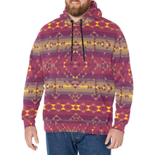 Load image into Gallery viewer, Gold Wool Men&#39;s Long Sleeve Fleece Hoodie
