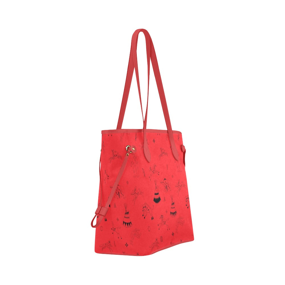 Ledger Dables Red Clover Canvas Tote Bag