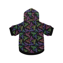 Load image into Gallery viewer, Neon Floral Hummingbirds Pet Dog Hoodie
