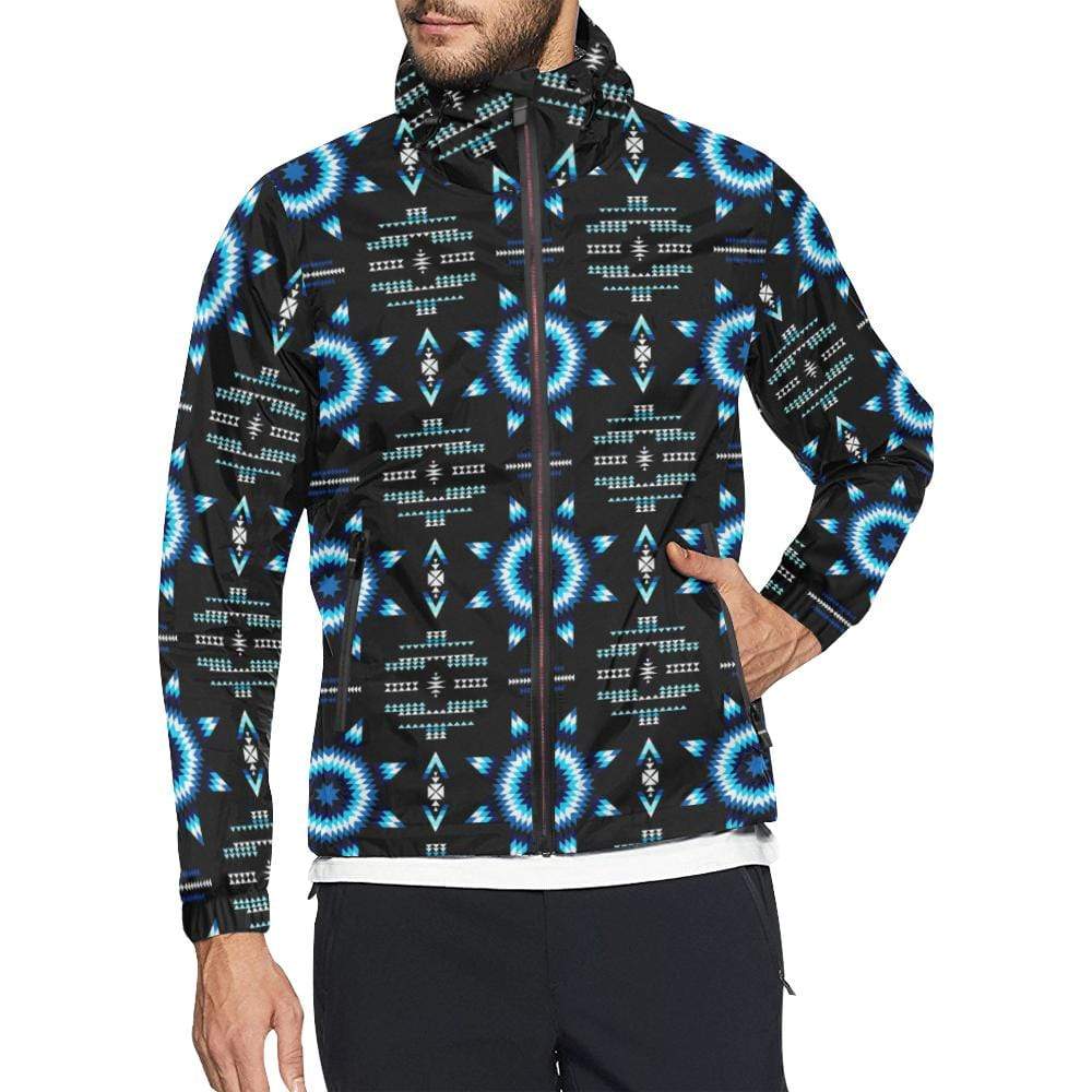 Rising Star Wolf Moon Men's Windbreaker