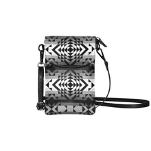 Load image into Gallery viewer, Black Rose Shadow Small Cell Phone Purse
