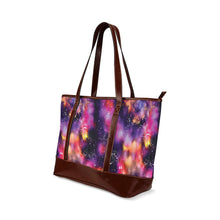 Load image into Gallery viewer, Animal Ancestors 9 Cosmic Swirl Purple and Red Tote Handbag
