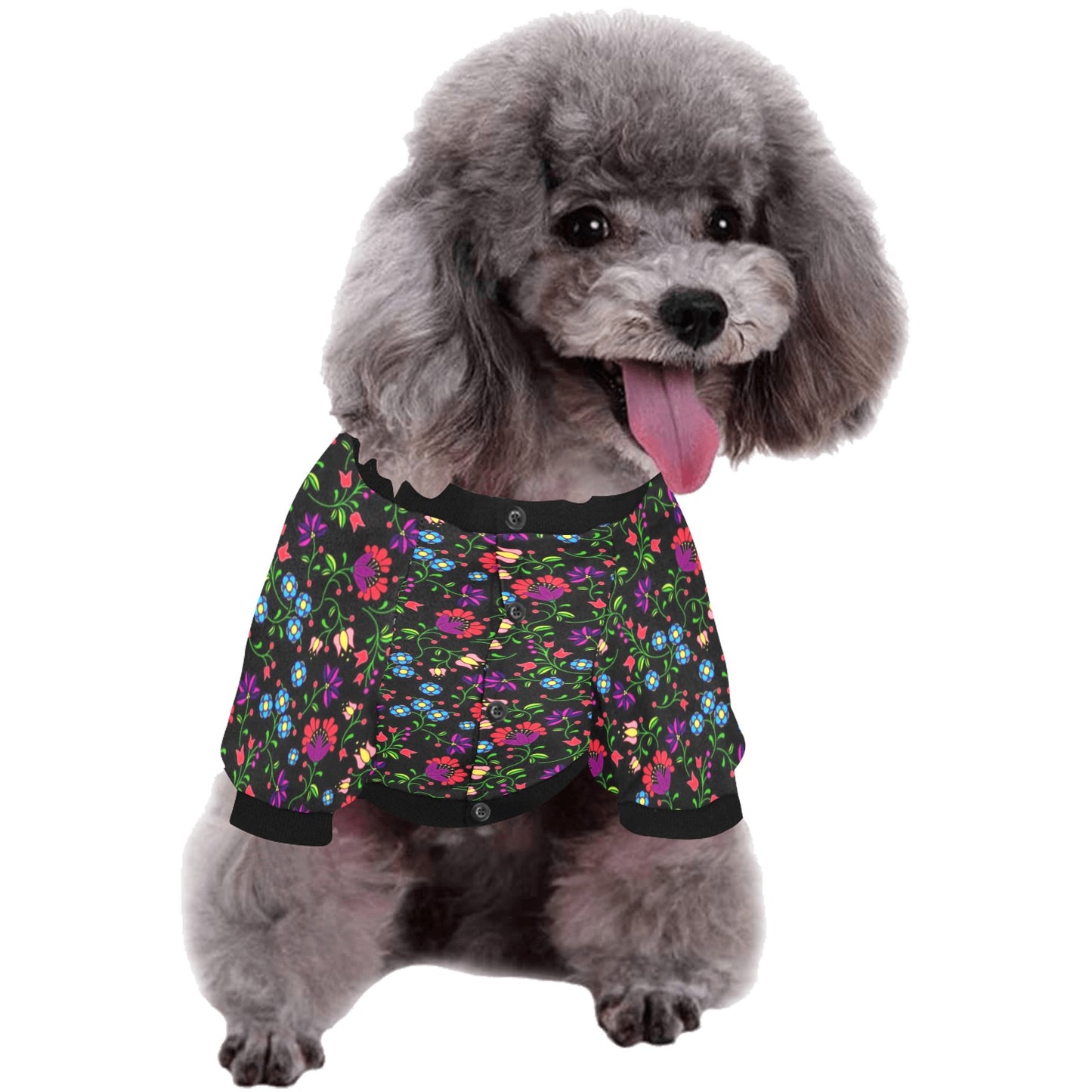 Fleur Indigine Pet Dog Round Neck Shirt