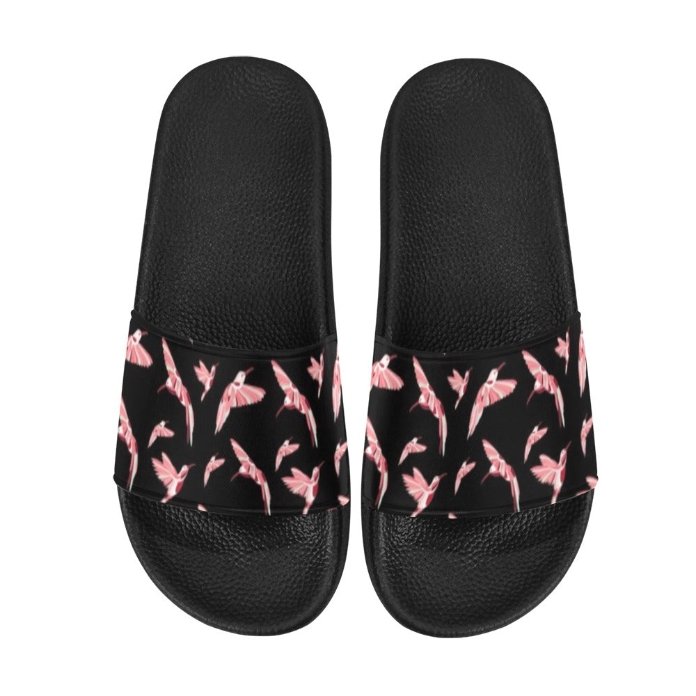 Strawberry Black Women's Slide Sandals