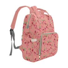 Load image into Gallery viewer, Swift Floral Peach Rouge Remix Multi-Function Diaper Backpack/Diaper Bag
