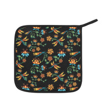 Load image into Gallery viewer, Dragon Lily Noir Oven Mitt &amp; Pot Holder
