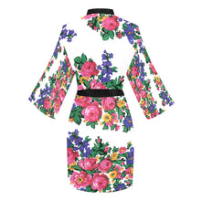 Load image into Gallery viewer, Kokum&#39;s Revenge White Long Sleeve Kimono Robe
