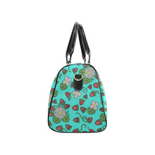 Load image into Gallery viewer, Strawberry Dreams Turquoise Waterproof Travel Bag
