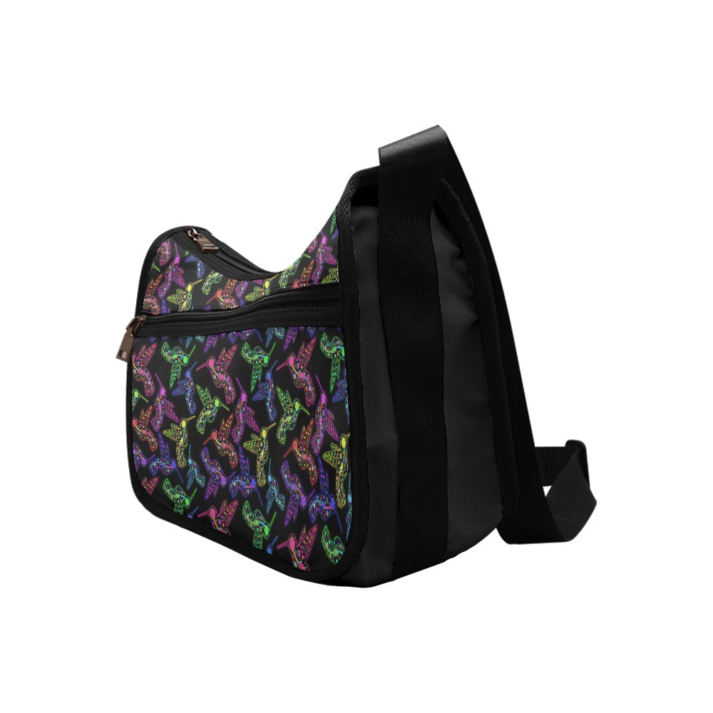 Floral Hummingbird Crossbody Bags