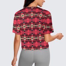 Load image into Gallery viewer, Inspire Velour Crop Top
