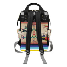 Load image into Gallery viewer, Horses Running Black Sky Multi-Function Diaper Backpack/Diaper Bag
