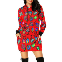 Load image into Gallery viewer, Indigenous Paisley Dahlia Hoodie Dress
