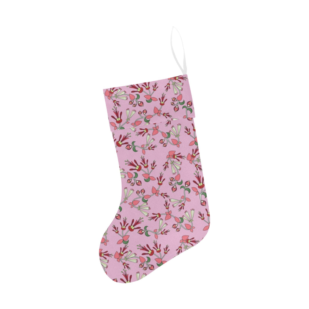 Strawberry Floral Christmas Stocking