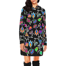 Load image into Gallery viewer, Indigenous Paisley Black Hoodie Dress
