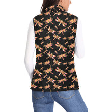 Load image into Gallery viewer, Gathering Yellow Black Women&#39;s Padded Vest Jacket
