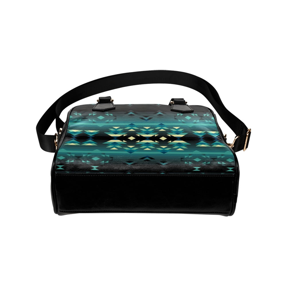 Inspire Green Shoulder Handbag