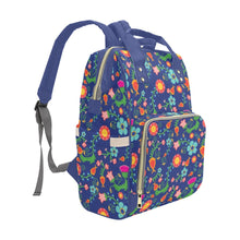 Load image into Gallery viewer, Bee Spring Twilight Multi-Function Diaper Backpack/Diaper Bag
