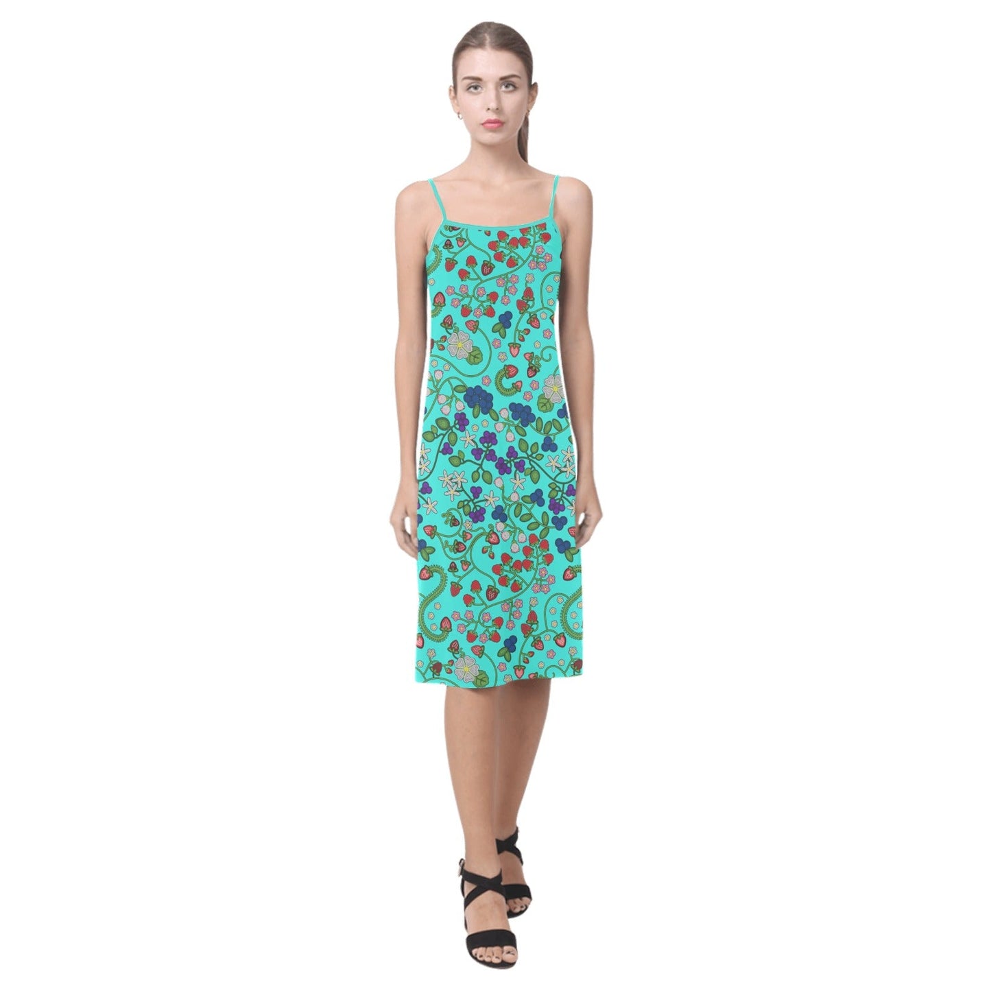 Grandmother Stories Turquoise Alcestis Slip Dress