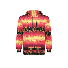 Load image into Gallery viewer, Soleil Fusion Rouge Men&#39;s Long Sleeve Fleece Hoodie
