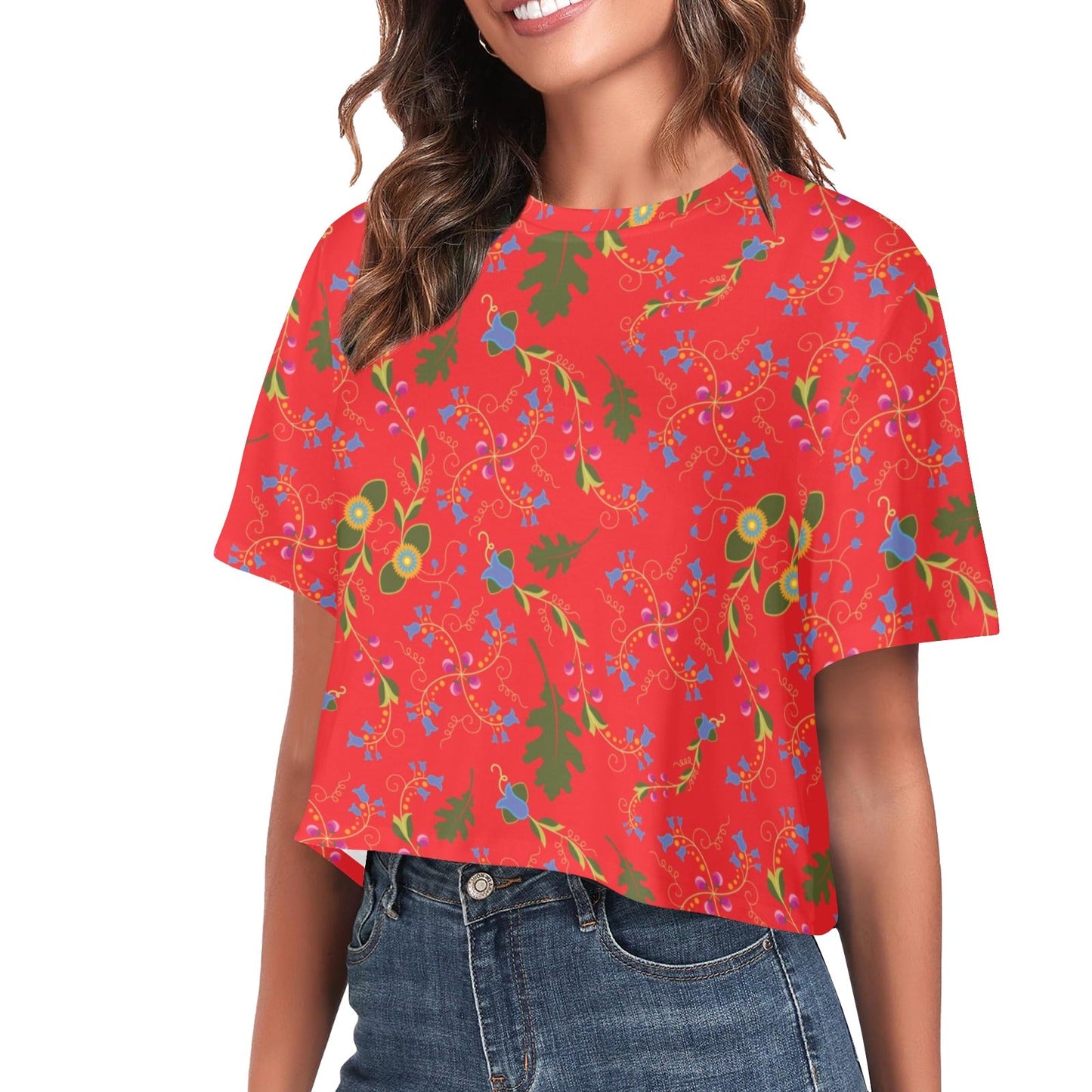 Vine Life Scarlet Crop Top