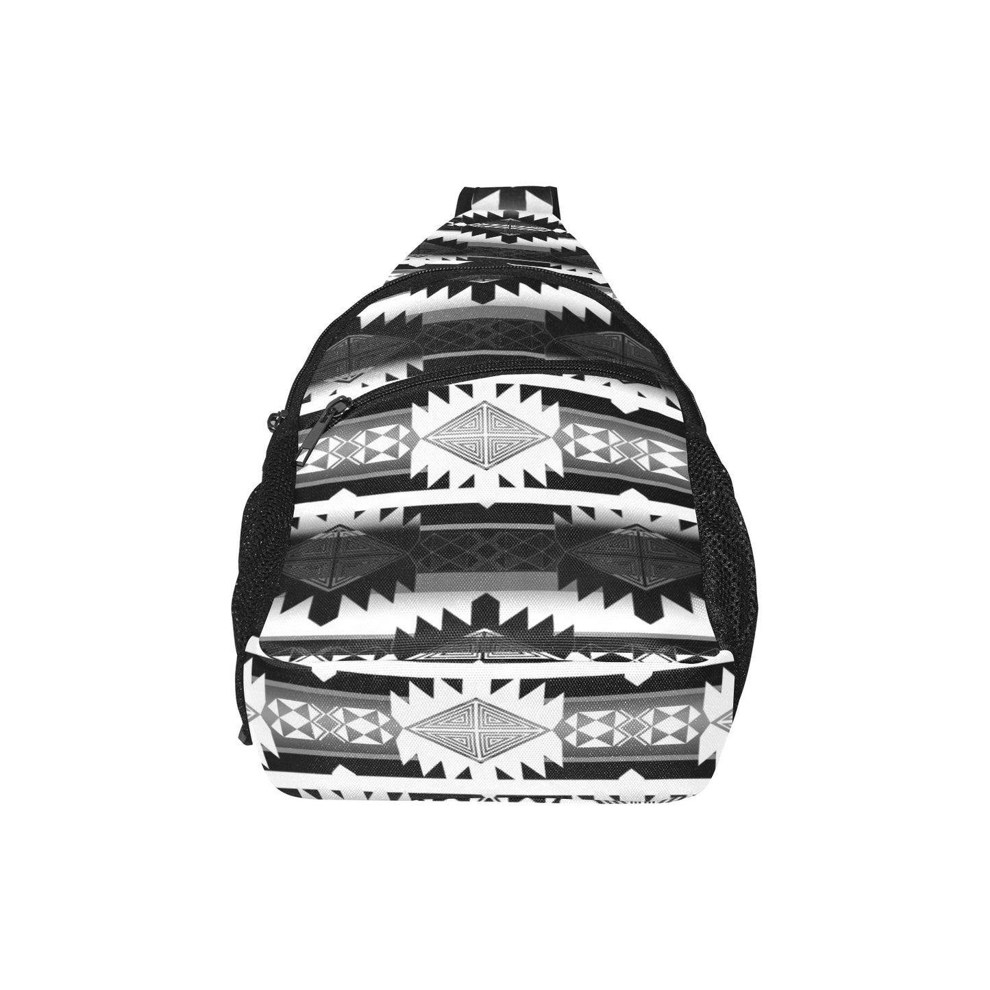 Okotoks Black and White Chest Bag