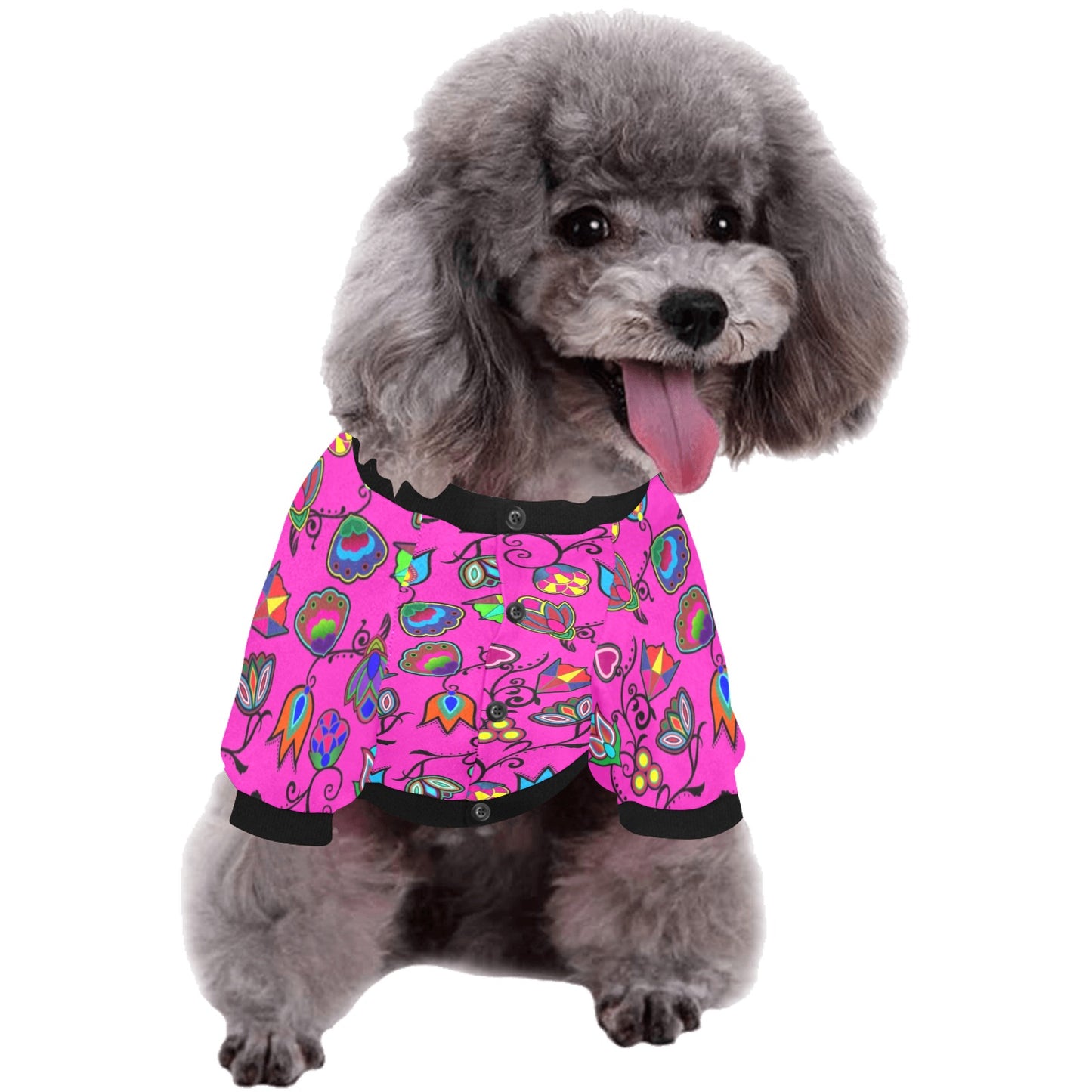 Indigenous Paisley Pet Dog Round Neck Shirt