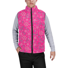 Load image into Gallery viewer, Berry Picking Pink Men&#39;s Padded Vest Jacket
