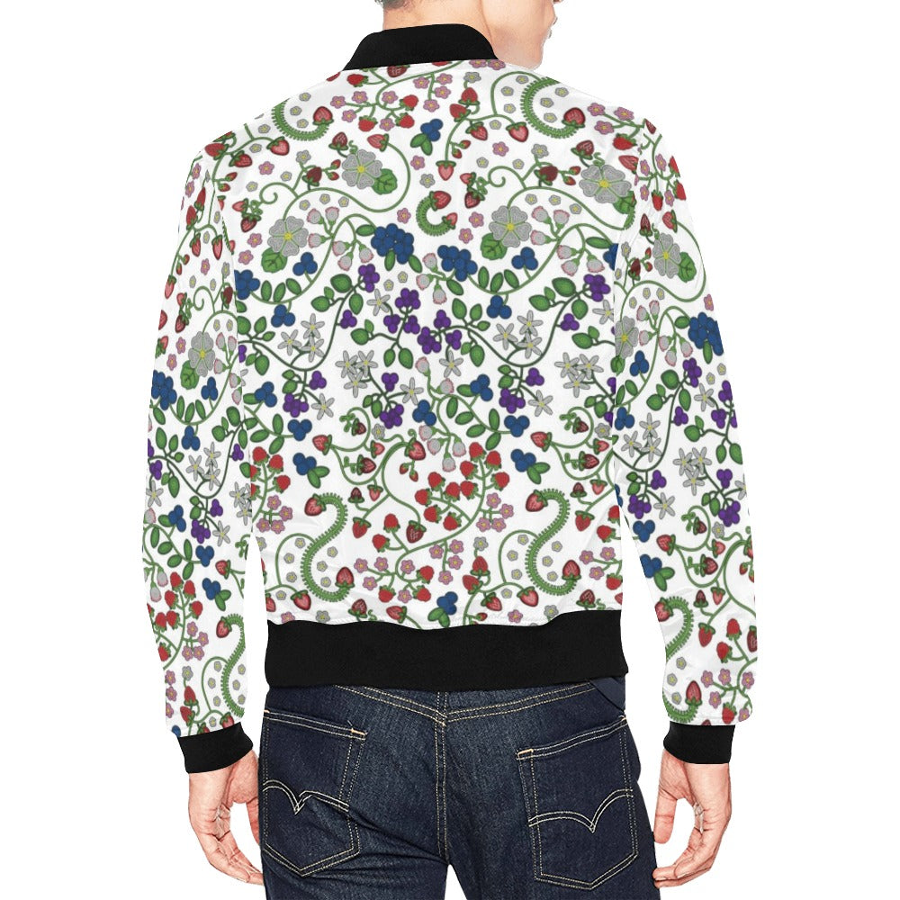 Grandmother Stories White Bomber Jacket for Men