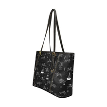 Load image into Gallery viewer, Ledger Dables Black Leather Tote Bag
