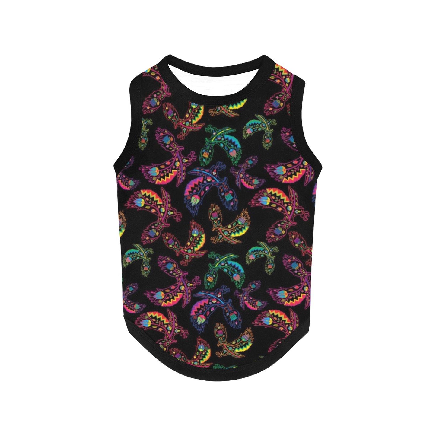 Neon Floral Eagles Pet Tank Top