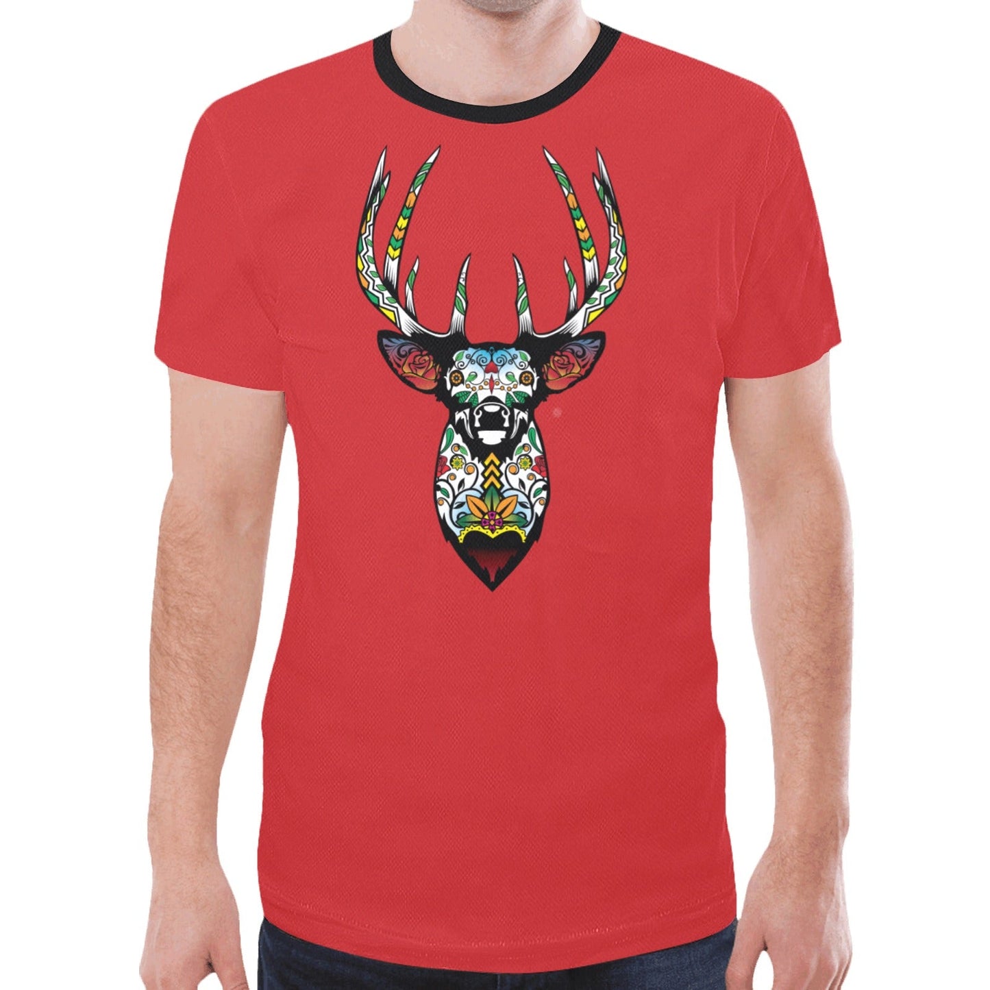 Elk Spirit Guide (Red) New T-shirt for Men