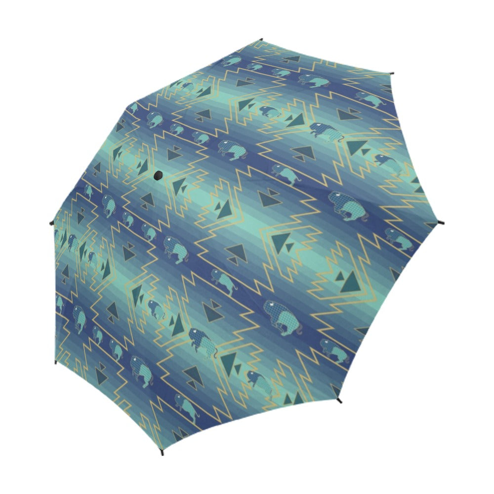 Buffalo Run Semi-Automatic Foldable Umbrella