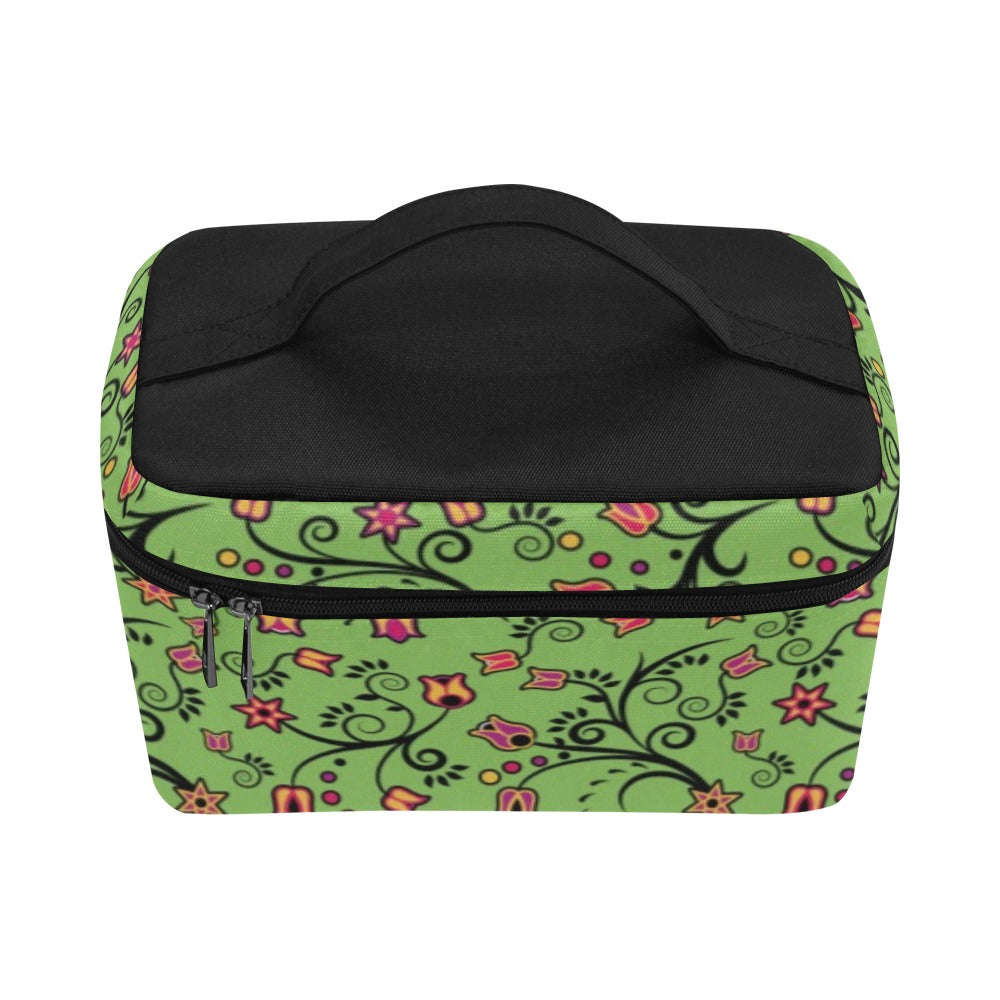 LightGreen Yellow Star Cosmetic Bag