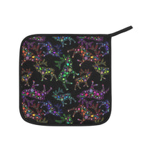 Load image into Gallery viewer, Neon Floral Elks Oven Mitt &amp; Pot Holder
