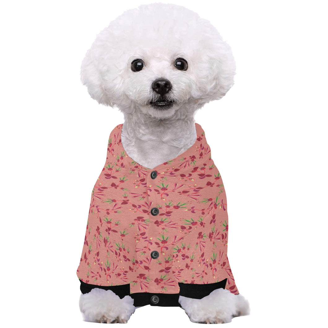 Swift Floral Peach Rouge Remix Pet Dog Hoodie