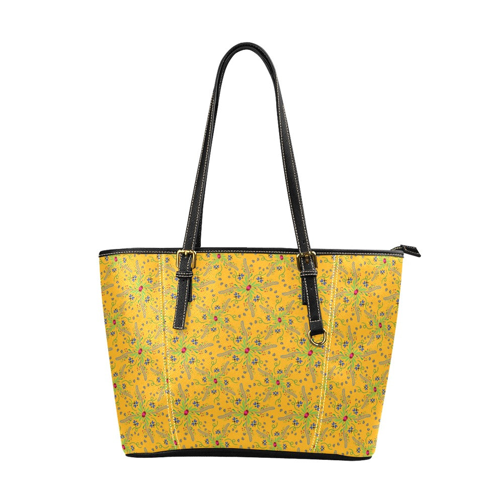 Willow Bee Sunshine Leather Tote Bag