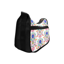 Load image into Gallery viewer, Floral Beadwork Four Clans White Crossbody Bags
