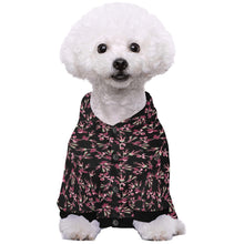 Load image into Gallery viewer, Floral Green Black Pet Dog Hoodie
