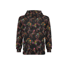 Load image into Gallery viewer, Neon Floral Animals Men&#39;s Long Sleeve Fleece Hoodie
