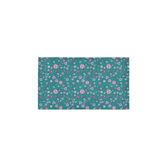 Burgundy Bloom Bath Rug 16''x 28''