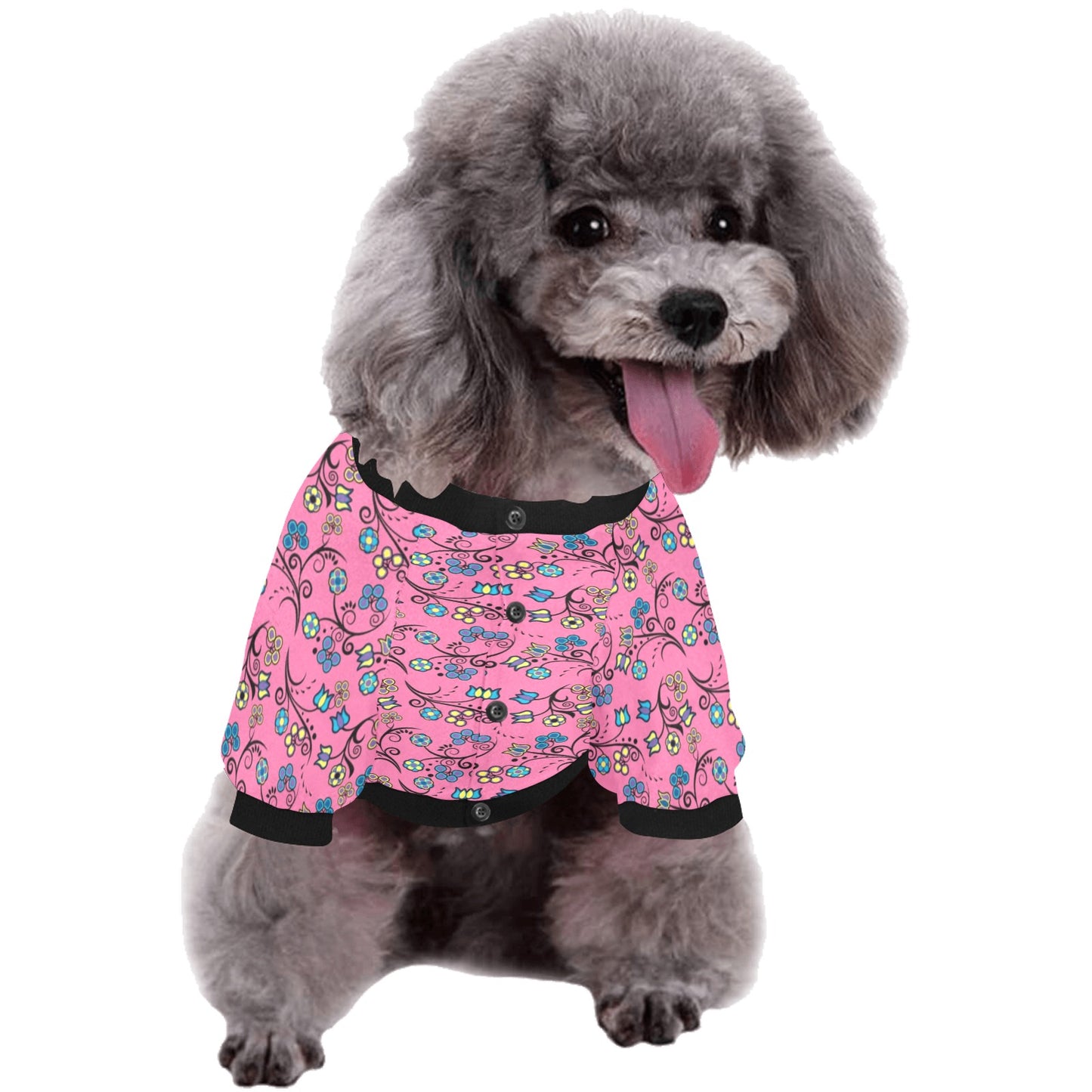 Blue Trio Bubblegum Pet Dog Round Neck Shirt