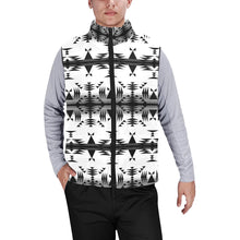 Load image into Gallery viewer, Between the Mountains White and Black Men&#39;s Padded Vest Jacket
