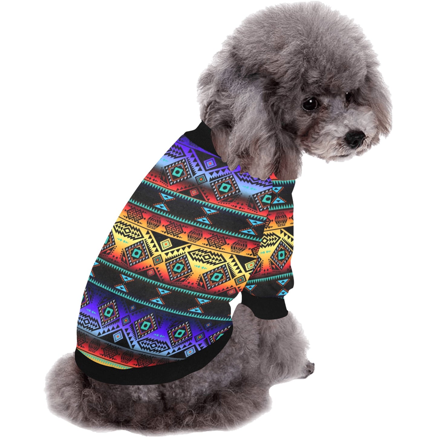 California Coast Sunset Pet Dog Round Neck Shirt