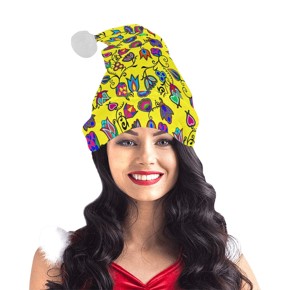 Indigenous Paisley Yellow Santa Hat