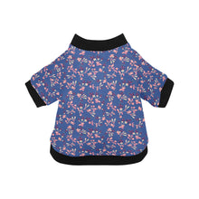 Load image into Gallery viewer, Swift Floral Peach Blue Pet Dog Round Neck Shirt
