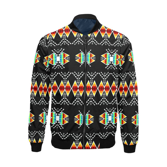 Sacred Trust Black Colour Bomber Jacket