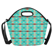 Load image into Gallery viewer, Gathering Earth Turquoise Neoprene Lunch Bag/Large
