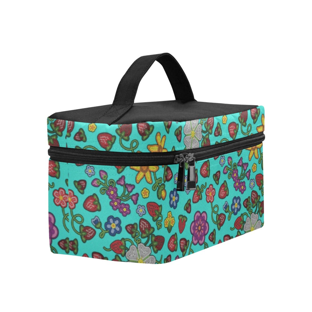 Berry Pop Turquoise Cosmetic Bag/Large