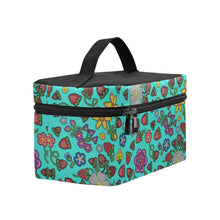 Load image into Gallery viewer, Berry Pop Turquoise Cosmetic Bag/Large
